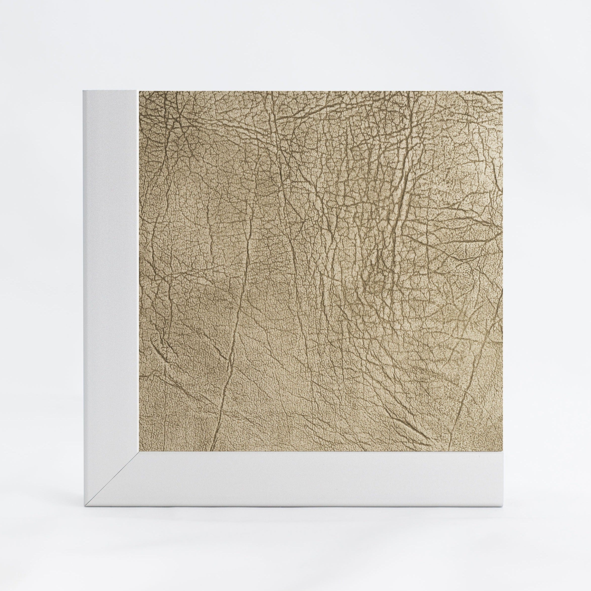 Gold Grey Metallic Buffalo Leather Insert Sample