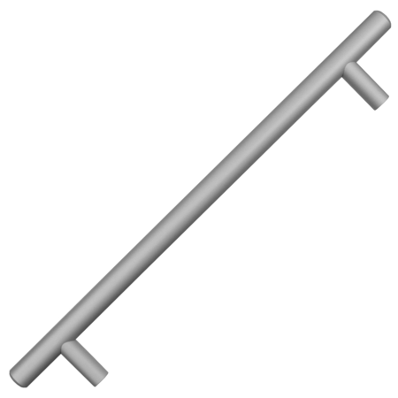 Natural Aluminum Finish Bar Pulls