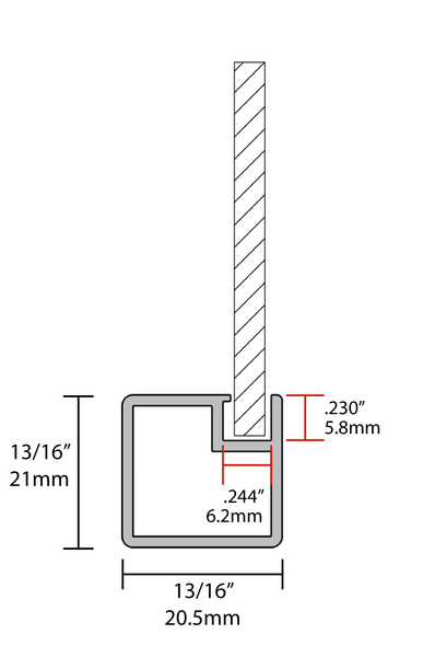 AF017 (Narrow Frame) Sample Door